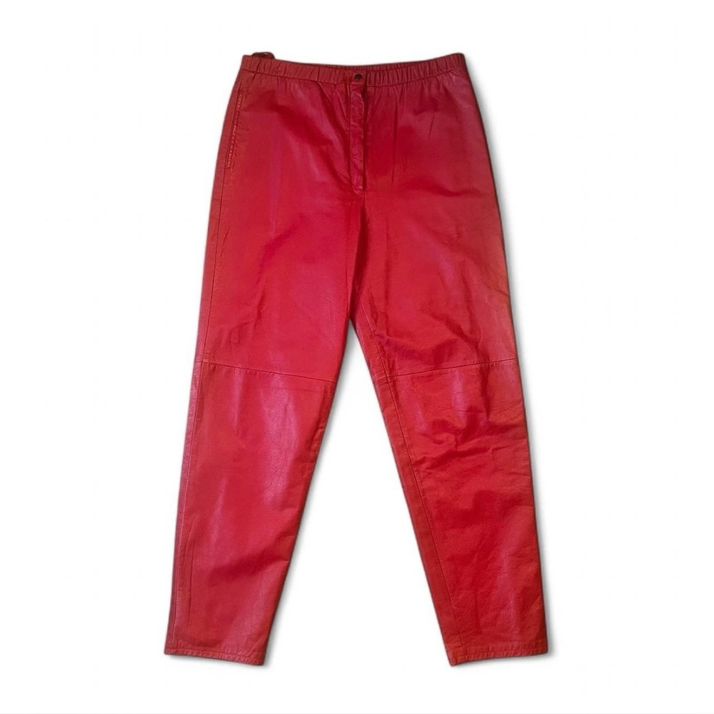 Vintage‎ Red Leather Pants